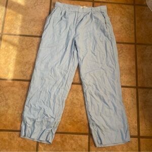 Abercrombie & Fitch Curve Love Sky Blue Wide Leg Trousers size 8